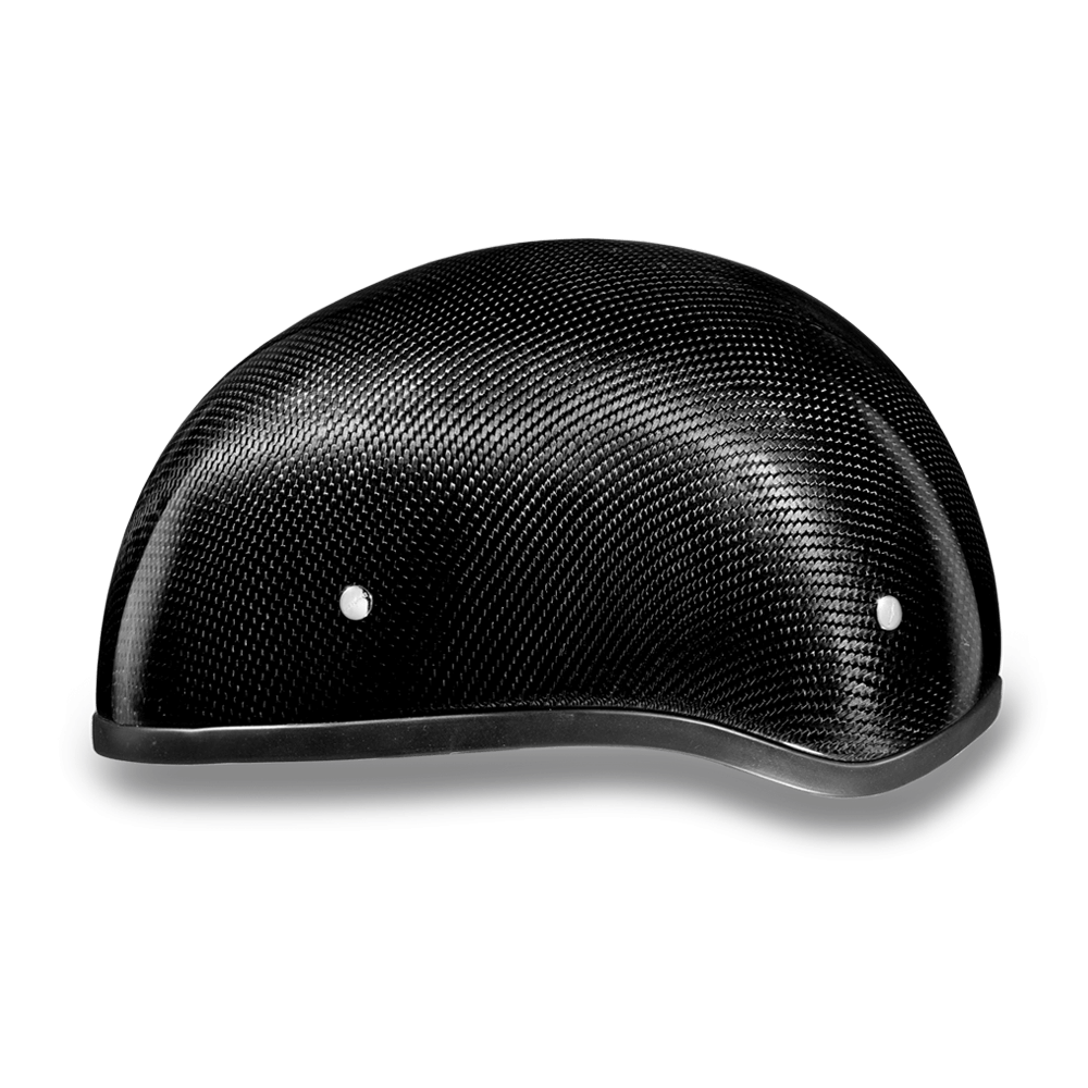 D2-GNS D.O.T. DAYTONA SKULL CAP W/O VISOR- GREY CARBON FIBER Helmets Daytona Helmets
