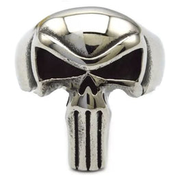 R3003 Punisher Skull Stainless Steel Biker Ring Rings Renegade Classics