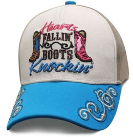 SHFBKN Hearts Fallin' Boots Knockin' Hats Capsmith, Inc.