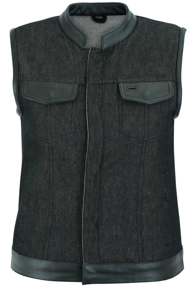 Wildfire Black womens denim vest