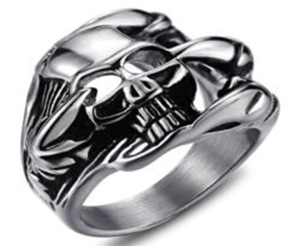R105 Stainless Steel Skull Vador Biker Ring Rings Renegade Classics