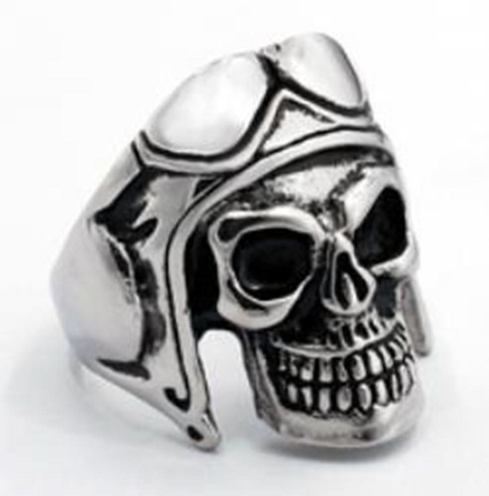 R107 Stainless Steel Biker Skull Biker Ring Rings Renegade Classics