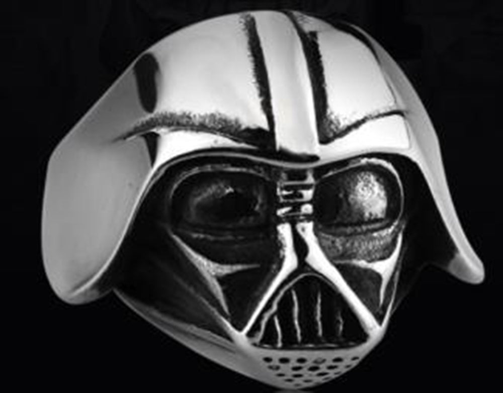 R120 Stainless Steel Star Wars Face Skull Biker Ring Rings Renegade Classics