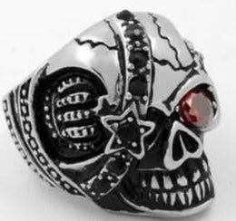 R163 Stainless Steel Pirate Rider Biker Ring Rings Renegade Classics