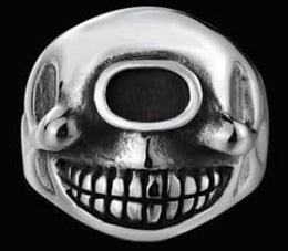 R185 Stainless Steel Smile Eyes Biker Ring Rings Renegade Classics