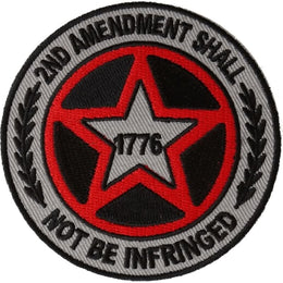 P6570 2nd Amendment Shall Not be Infringed Star Patch Patches The Cheap Place