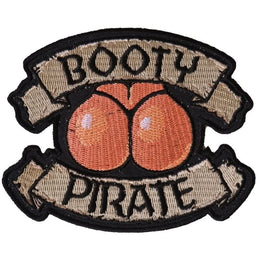 P6233 Booty Pirate Patch Patches The Cheap Place