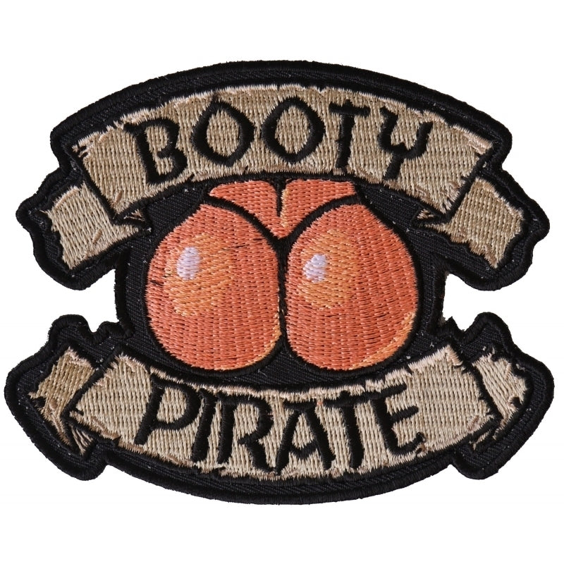 P6233 Booty Pirate Patch Patches The Cheap Place