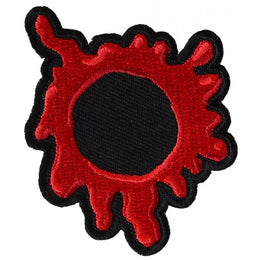 P6646 Bullet Hole Patch Blood Red Patches The Cheap Place