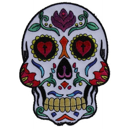 P5986 Sugar Skull White Patch Patches The Cheap Place