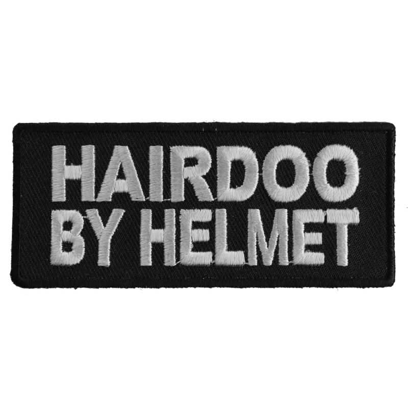 P1559 Hairdoo By Helmet Funny Lady Biker Patch Patches The Cheap Place