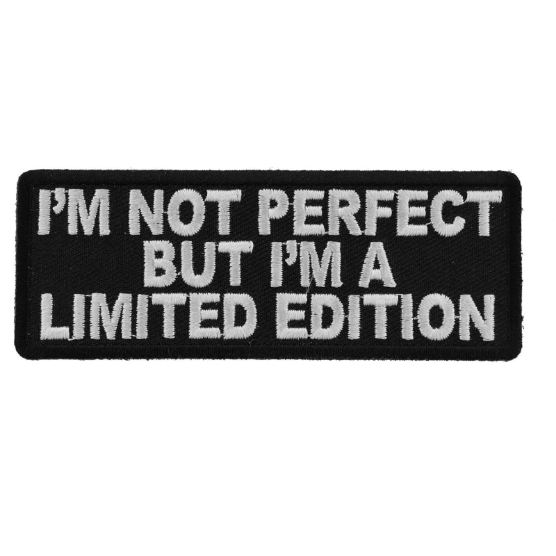 P5342 I'm Not Perfect But I'm A Limited Edition Iron on Morale Patch Patches The Cheap Place