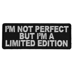 P5342 I'm Not Perfect But I'm A Limited Edition Iron on Morale Patch Patches The Cheap Place