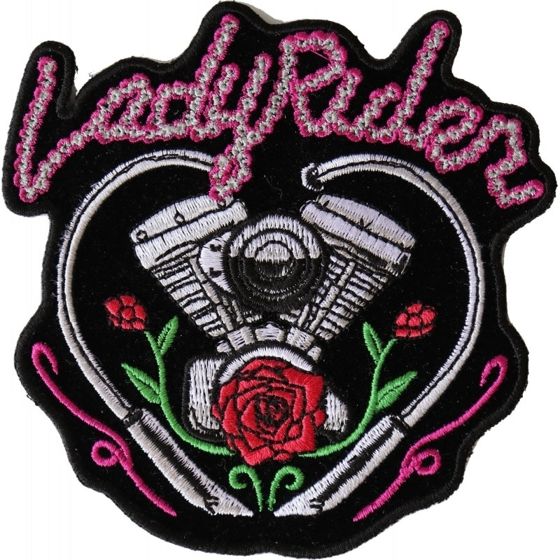 P6027 Lady Rider Chain Engine Rose Patch – Renegade Classics