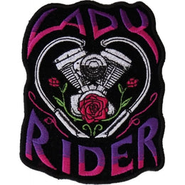P6020 Lady Rider Path with Engine Roses Patches The Cheap Place