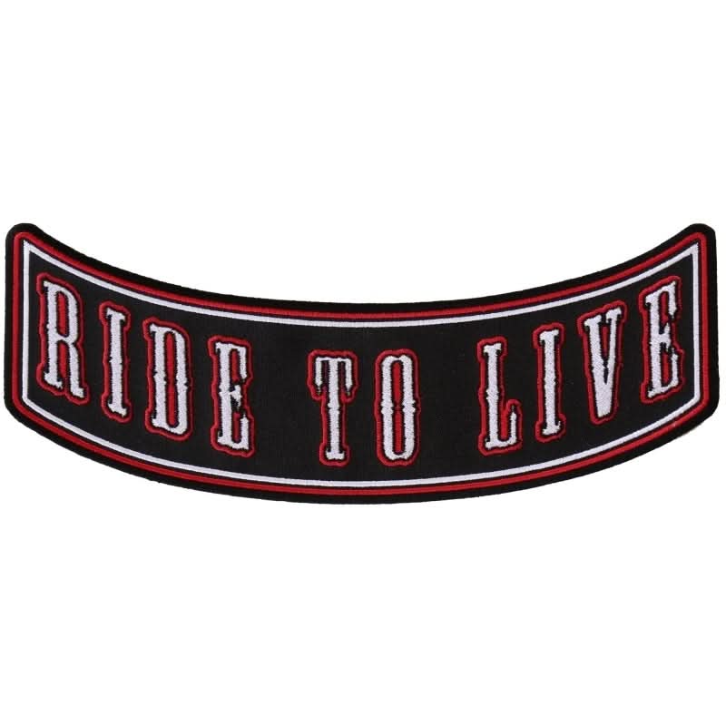 PR2544 Ride To Live Biker Rocker Back Patch Patches The Cheap Place