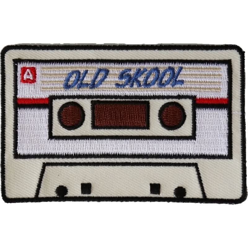 P5946 Old Skool Radio Cassette Novelty Iron on Patch Patches The Cheap Place