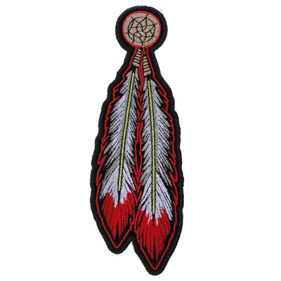 P4320 Red White Feathers Patch Patches The Cheap Place