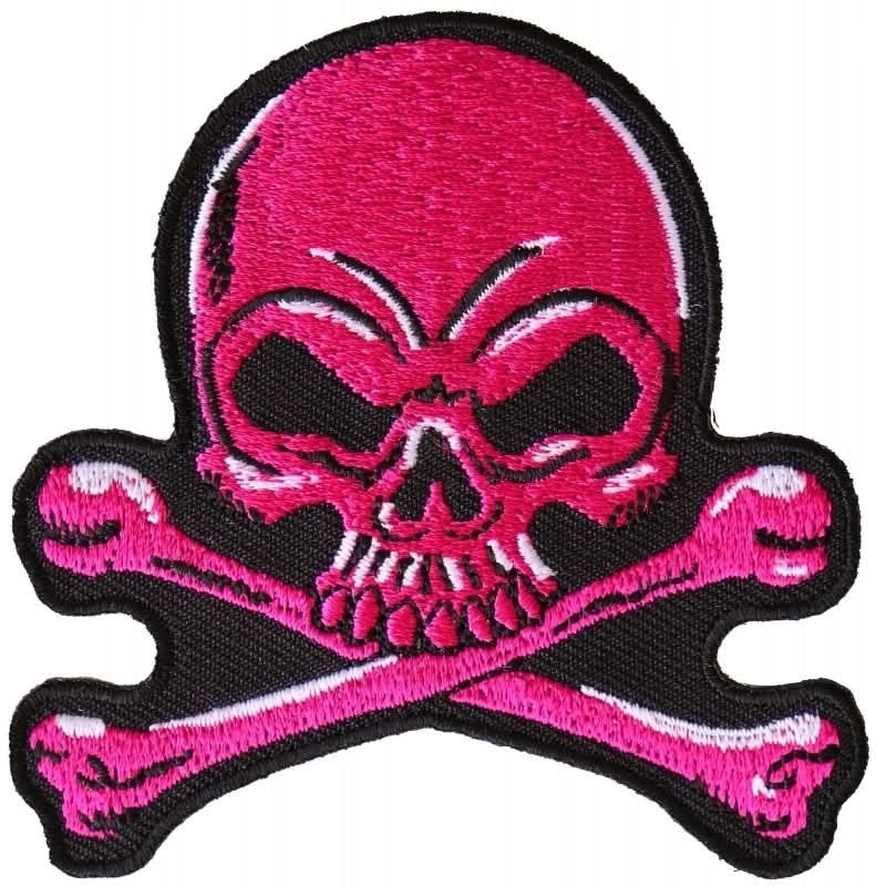 P6358 Pink Skull Patch Patches The Cheap Place