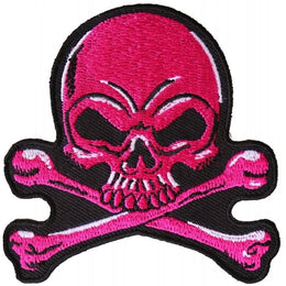 P6358 Pink Skull Patch Patches The Cheap Place
