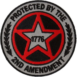 P6569 Protected by The 2nd Amendment 1776 Patch Patches The Cheap Place