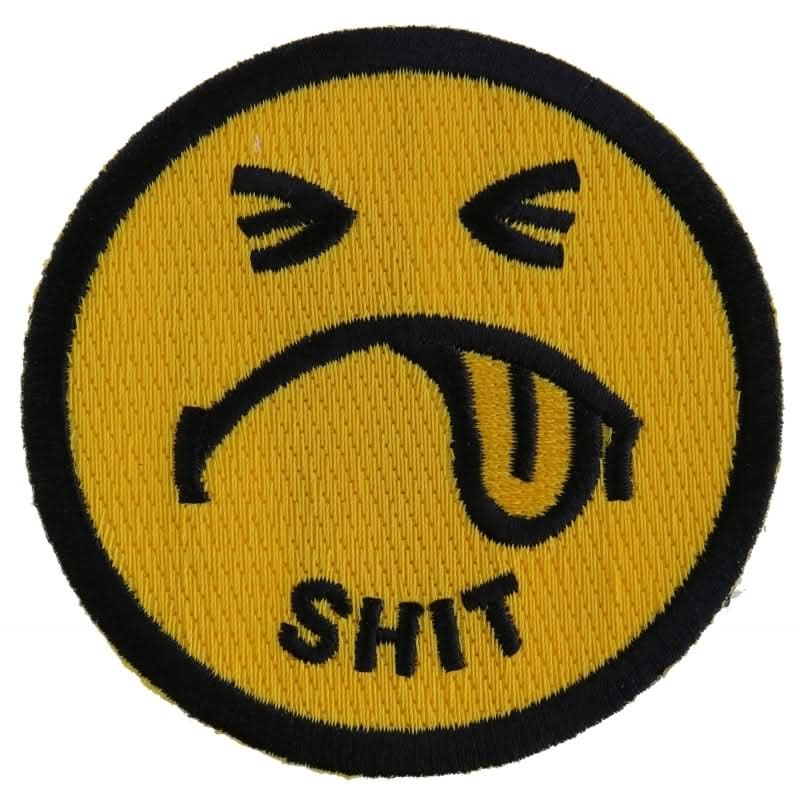 P2225 Shit Smiley Face Patch Patches The Cheap Place
