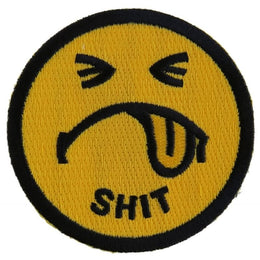 P2225 Shit Smiley Face Patch Patches The Cheap Place