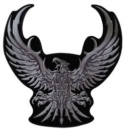 PL3291 Silver Eagle Embroidered Iron on Patch Patches The Cheap Place