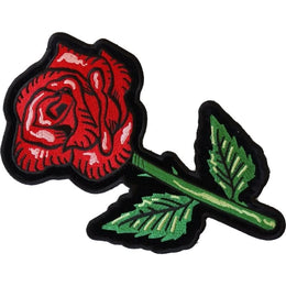 PL6565 Single Rose Large Back Patch Patches The Cheap Place
