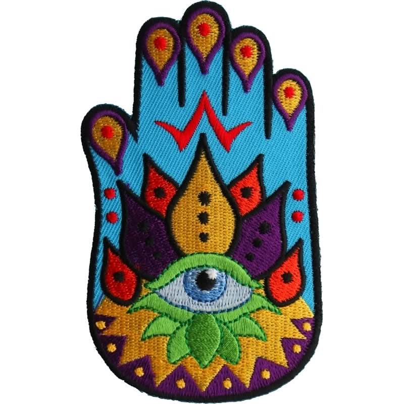P6730 Spiritual Hand Iron on Patch Patches The Cheap Place
