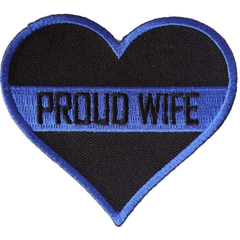 P4778 Thin Blue Line Proud Wife Patch For Law Enforcement Patches The Cheap Place