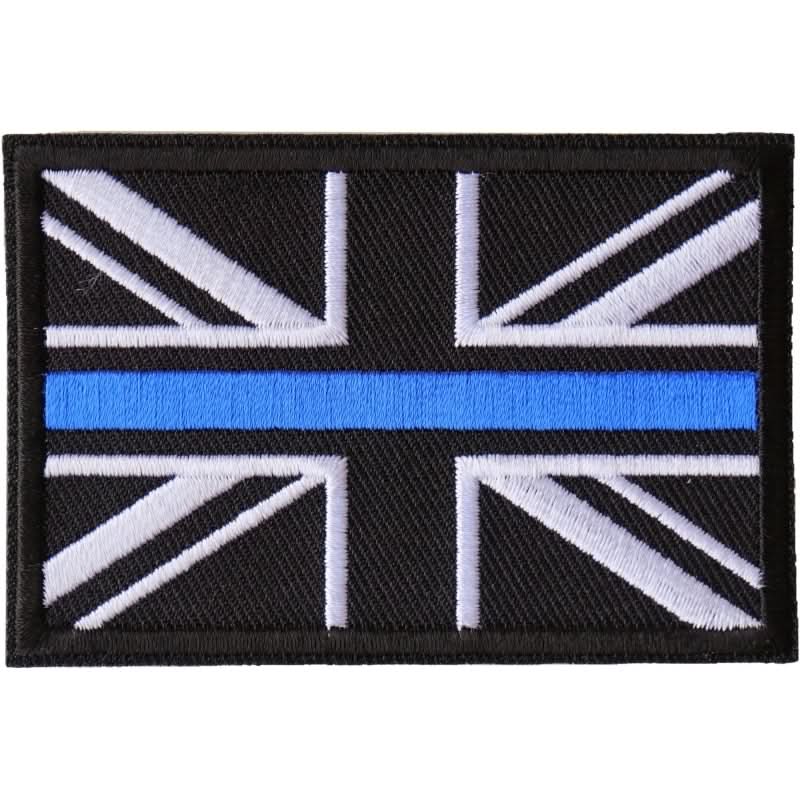 P6679 UK Flag Patch with Blue Line for Police Patches The Cheap Place