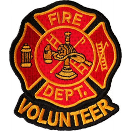 P6680 Volunteer Fire Dept Patch Patches The Cheap Place