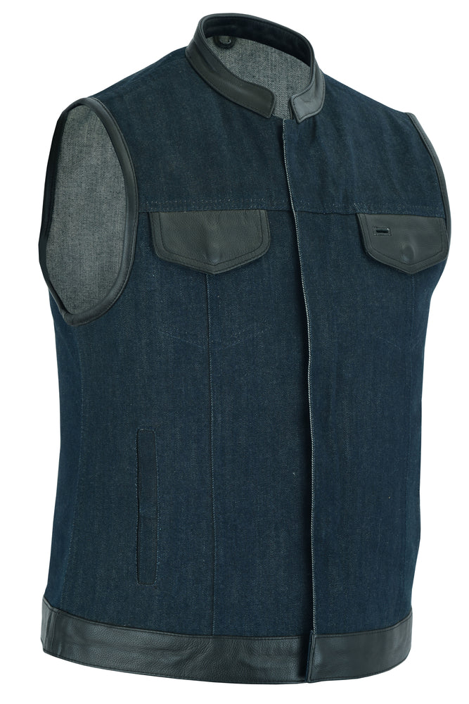 Broken Blue womens denim vest