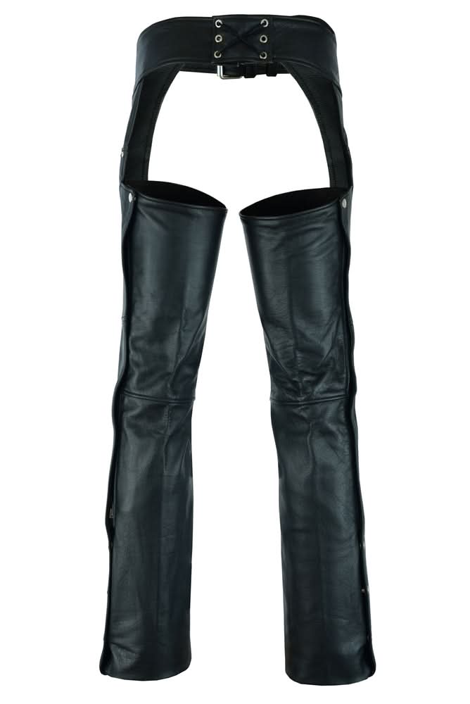Wrangler leather motorcycle chaps - Black Chaps & Pants Renegade Classics