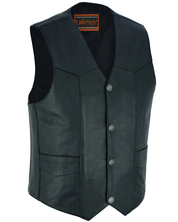 DS Advance Men's Buffalo Nickel Head Snap Vest