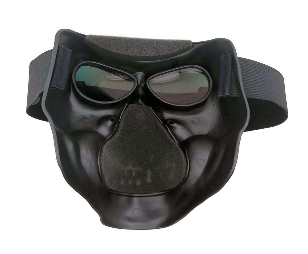 SMWS Skull Mask White SM Full Face Masks Global Vision Eyewear