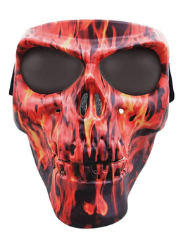 SMFS Skull Mask Flames SM Full Face Masks Global Vision Eyewear