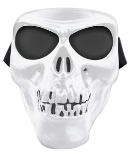 SMWS Skull Mask White SM Full Face Masks Global Vision Eyewear