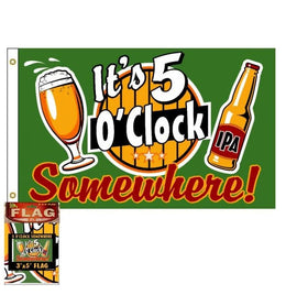 Sf5ocl 5 O'Clock Somewhere 3x5 Flag Flags Capsmith, Inc.