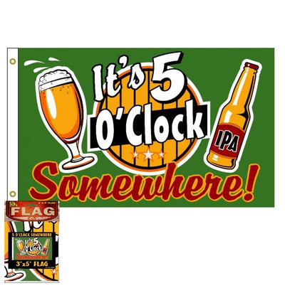 Sf5ocl 5 O'Clock Somewhere 3x5 Flag Flags Capsmith, Inc.