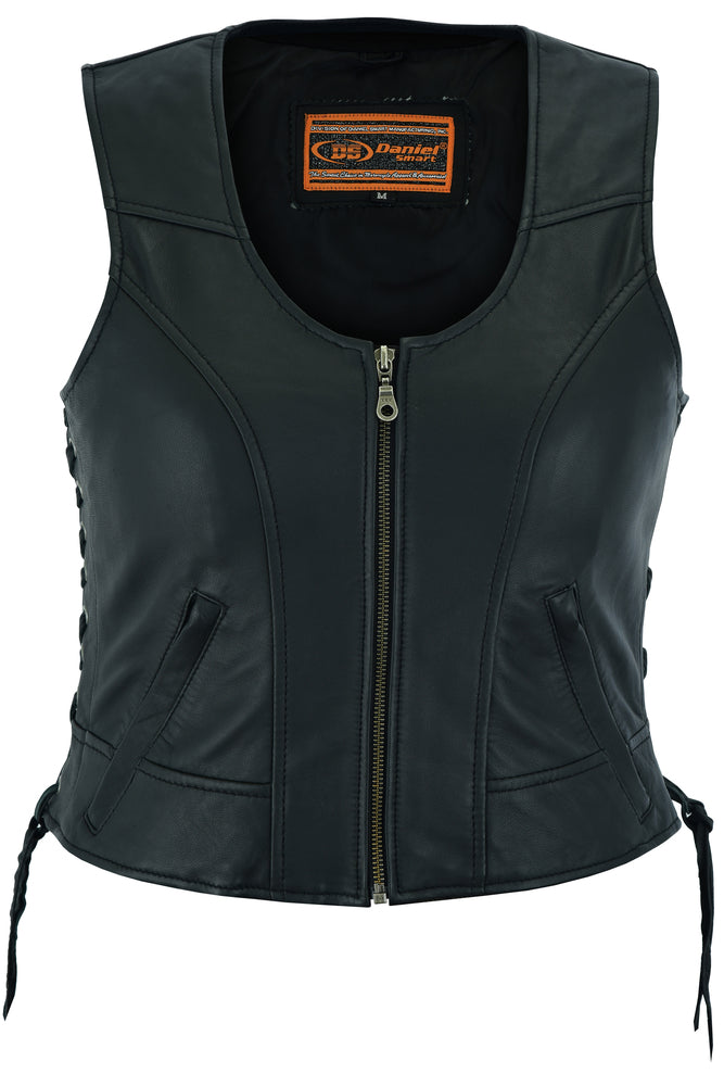 Women's leather vest