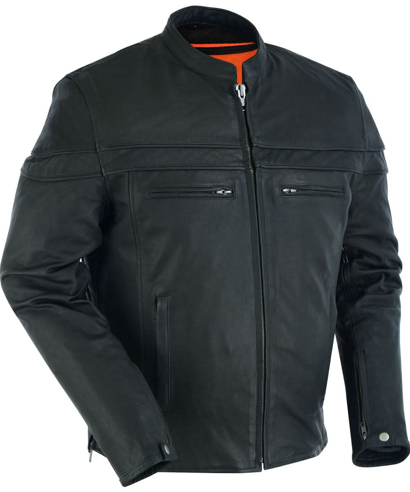 Flexer Men's Black Lightweight Leather Jacket Men's Leather Jackets Renegade Classics