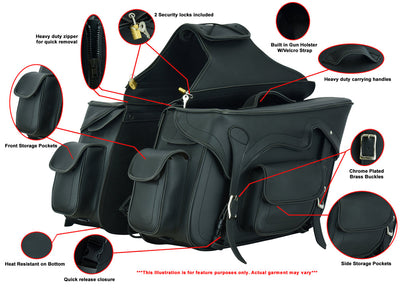 DS Two Strap Saddle Bag Saddle Bags Renegade Classics