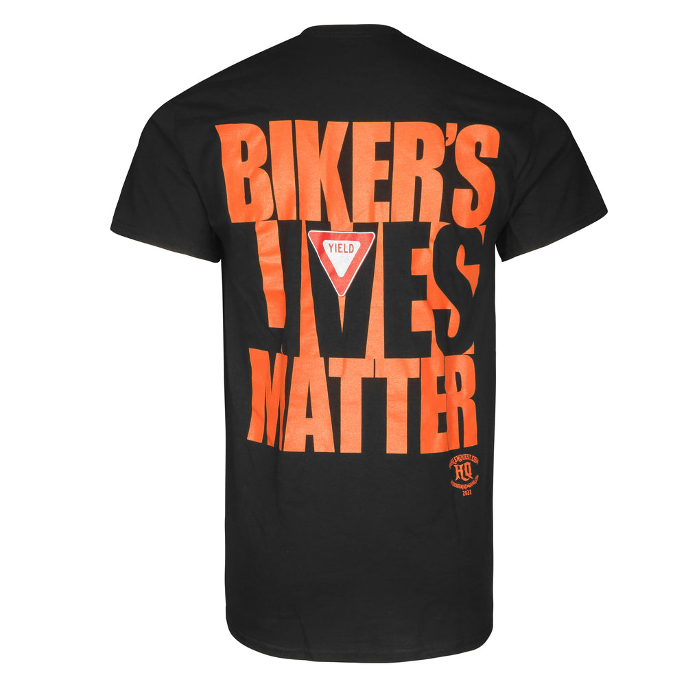 Classic Black Biker Lives Matter Men's  T-Shirt