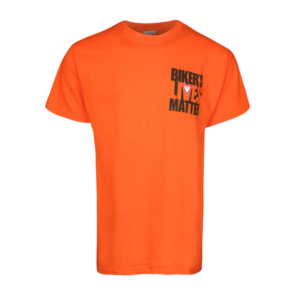 Men's Biker Lives Matter Orange T-Shirt