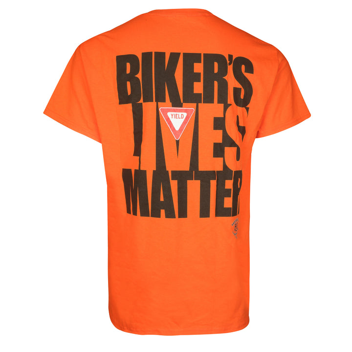 Men's Biker Lives Matter Orange T-Shirt