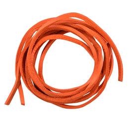 SLORANGE 6' Feet Leather Laces - Orange Laces Renegade Classics