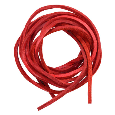 SLRED 6' Feet Leather Laces - Red Laces Renegade Classics