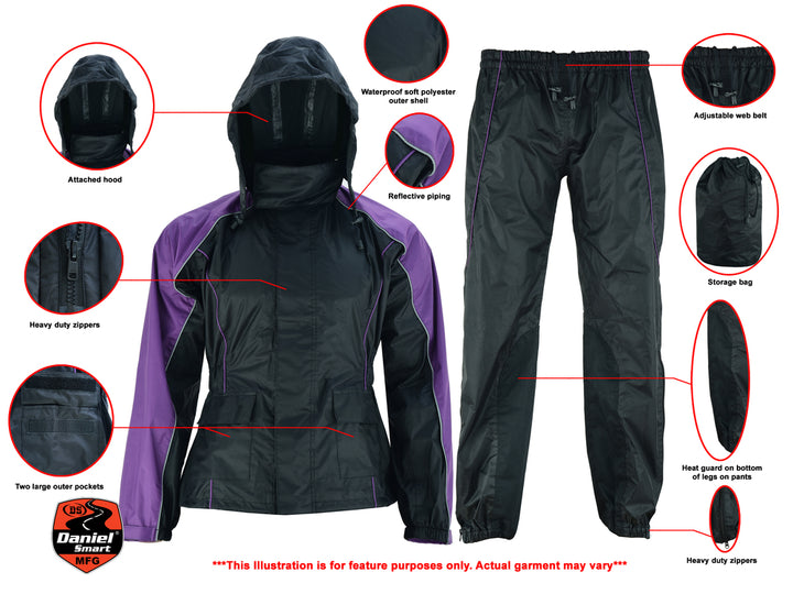 Dryforce Women's Rain Suit (Purple)